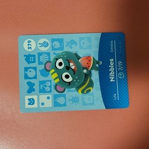Animal Crossing Nibbles Amiibo Card